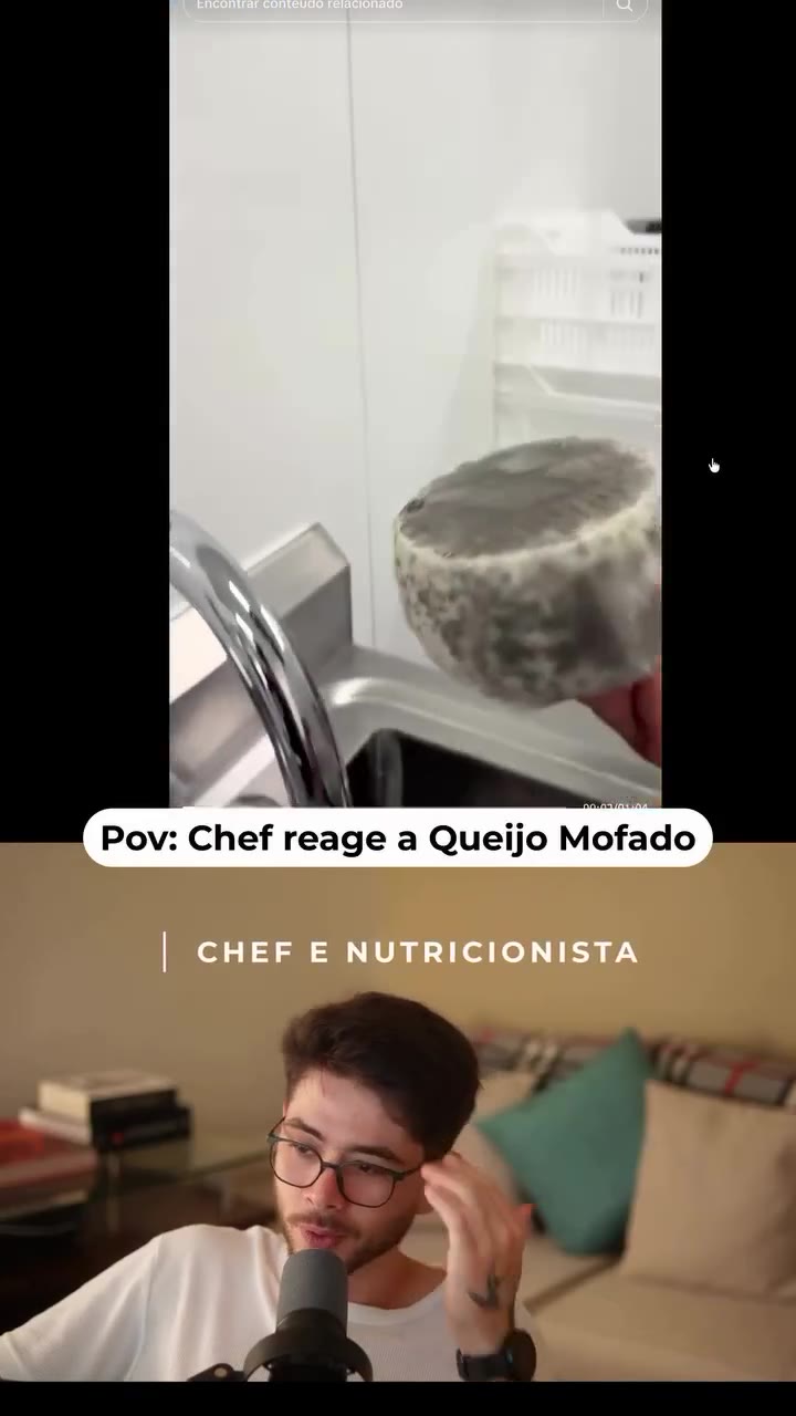 Reagindo ao queijo mofado